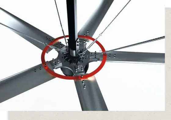 HVLS fan installation